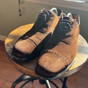 Allen Edmonds Rich Brown Suede Oxfords